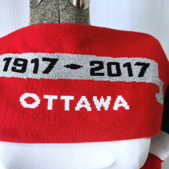 Nhl 100 Classic Scarf Ottawa Senators Montreal Canadians adidas 1917-2017 - Picture 4 of 9
